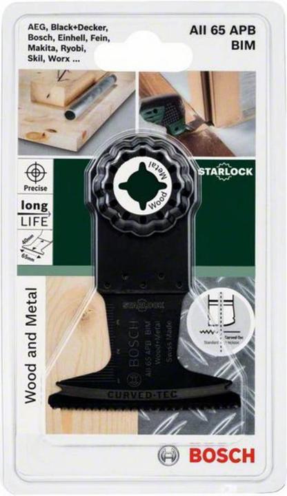 Produktbild Bosch Zubehör Tauchsägeblatt AII 65 APB Starlock BIM, Wood and Metal, 40 x 65 mm