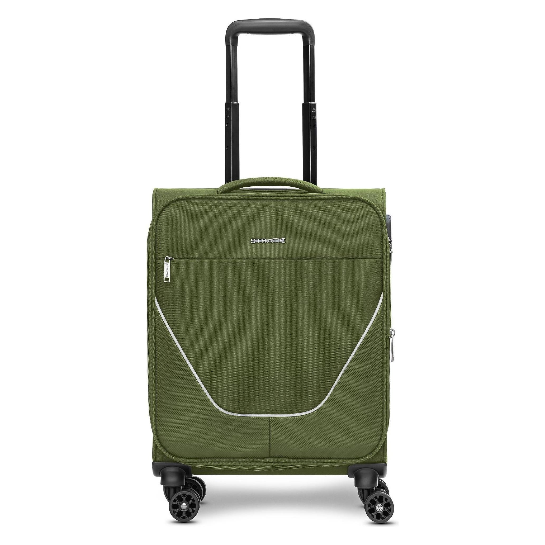 Stratic, Koffer, Taska 4-Rollen Kabinentrolley S 55 Cm Mit Dehnfalte, Grün, (41 l)