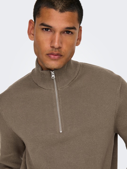 Produktbild Only & Sons Normal geschnitten Hoch geschlossen Pullover Strickpullover (XL)