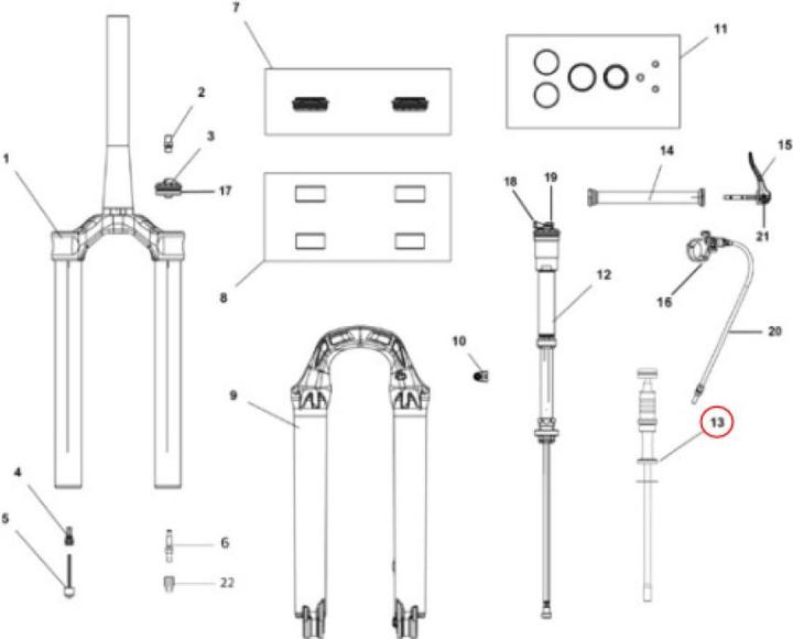 Actual product image Formula Air Cartridge Kit, 27.5", Boost, long travel 170-180mm, Selva R