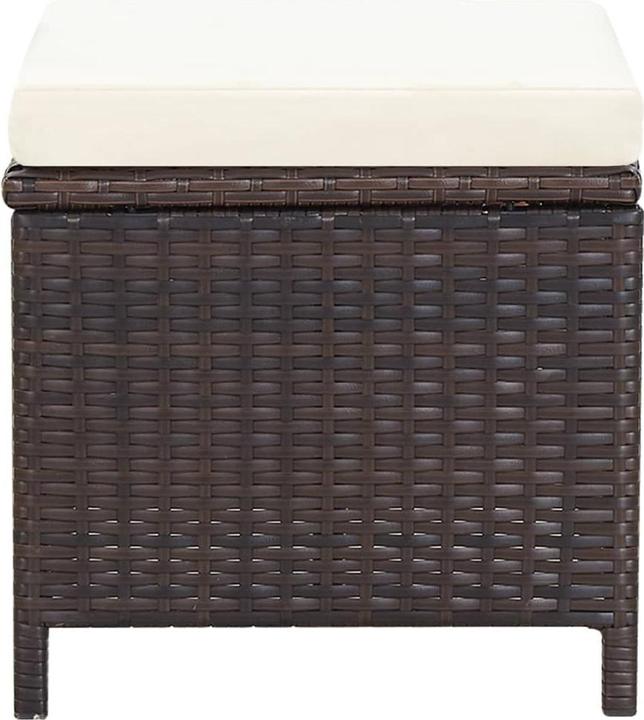 Produktbild vidaXL Gartenstuhl und Hocker