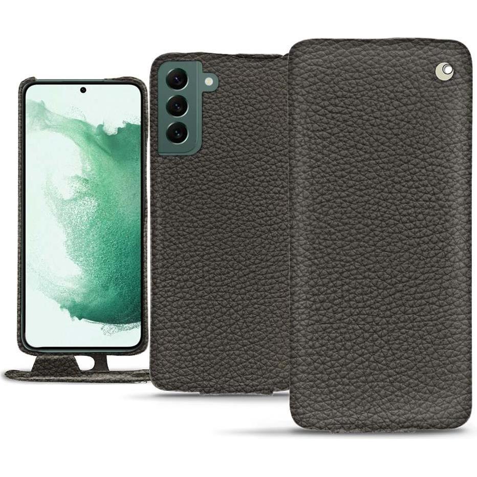 Noreve Lederschutzhülle vertikal (Samsung Galaxy S22+ 5G), Smartphone Hülle, Grau
