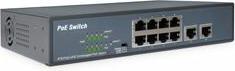 Image du produit Digitus 8 Port Fast Ethernet PoE Switch + 2 Uplinks (10 ports)
