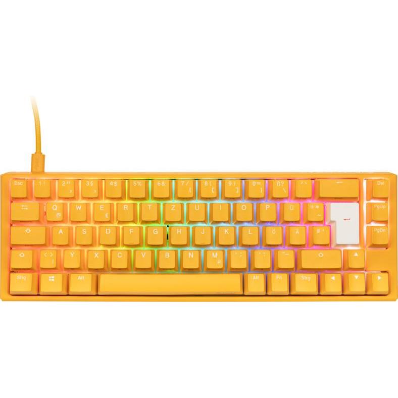 Thumbnail - Ducky One 3 Yellow SF gaming keyboard, RGB LED - MX blue (DE, Kabelgebunden), Tastatur, Gelb