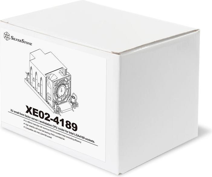 Productafbeelding Silverstone SST-XE02-4189 - Xenon 2U kleine vormfactor server/werkstation CPU-koeler voor Intel LGA (65 mm)
