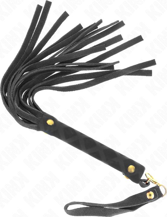 Actual product image Kink Black Suede Mini Whip 30 cm