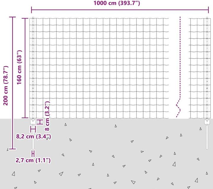 Produktbild vidaXL Aussenbarriere