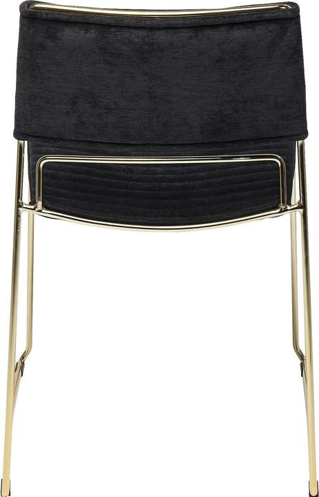 Image du produit Kare Design Chaise Hugo noir/doré