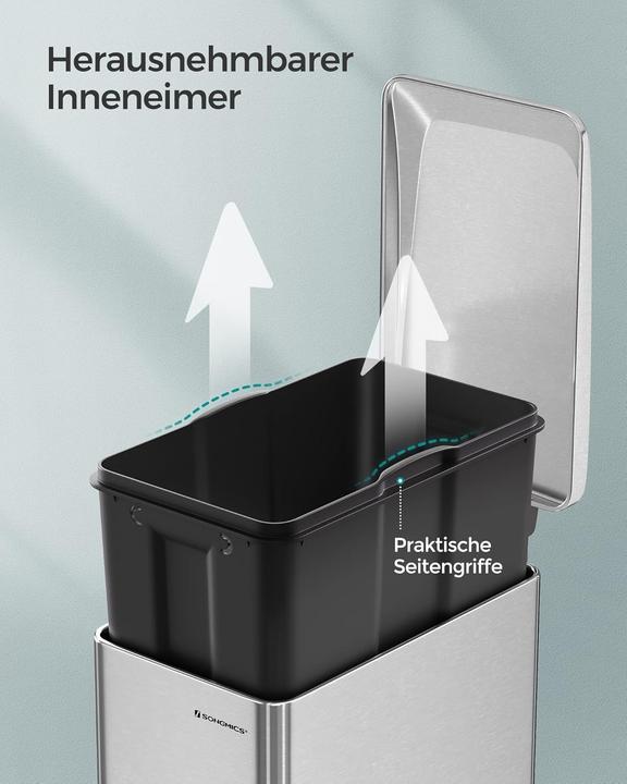 Produktbild Songmics Tretmülleimer mit Softclose-Deckel (48 l)