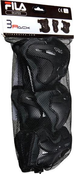 Actual product image FILA FS Ochr FP MEN GEARS blk/silv L (L, Knee pad, Pair)