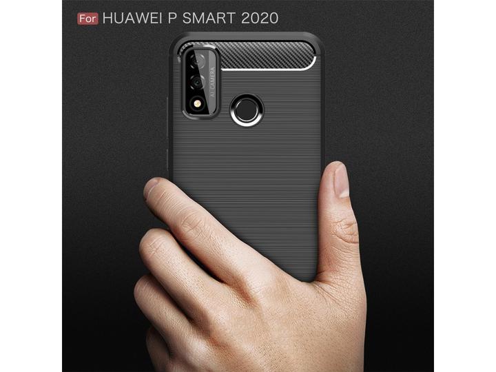 Actual product image Screenguard Huawei P Smart 2020 Cover Carbon Brushed Soft TPU (Huawei P Smart (2020))
