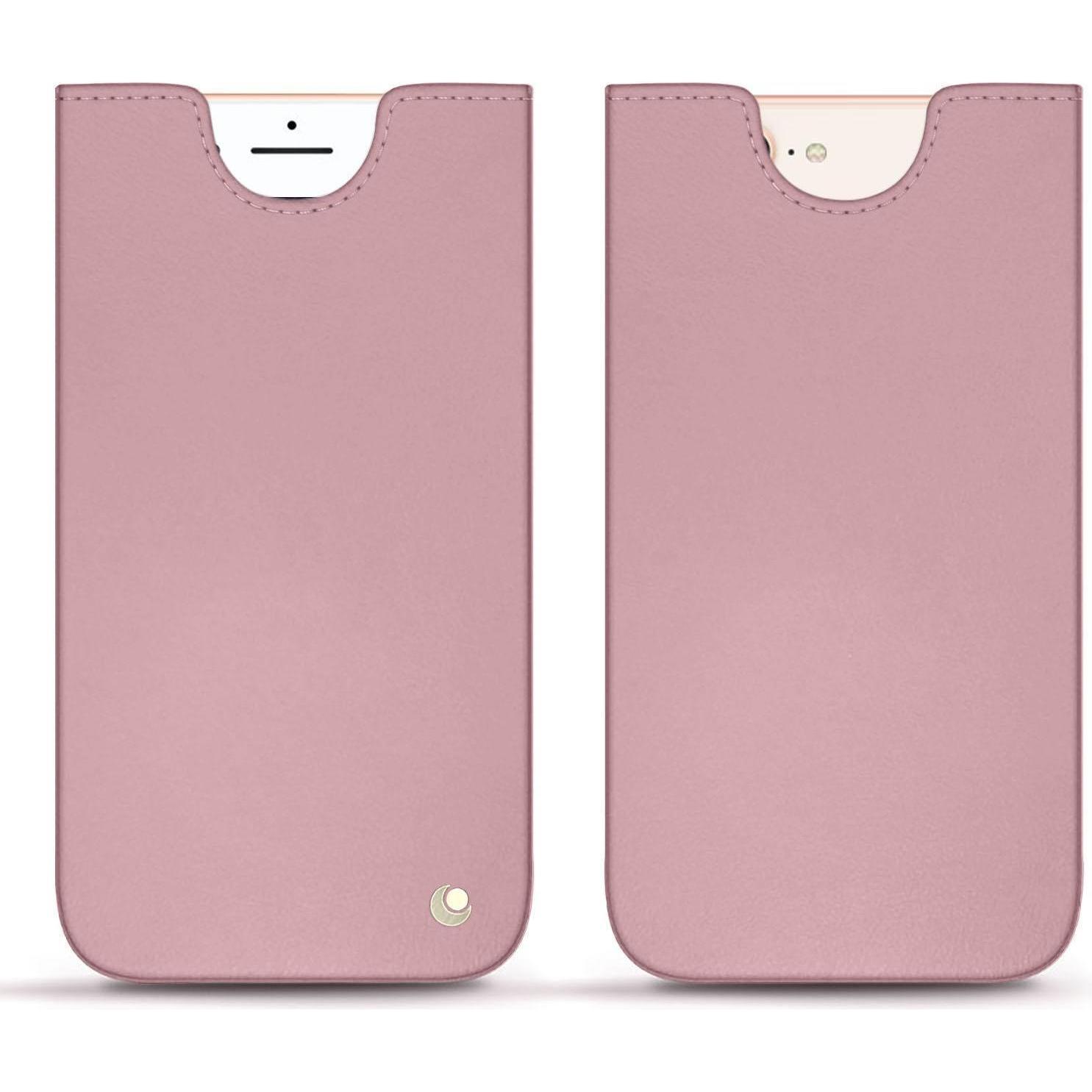 Noreve Lederschutzhülle (Apple iPhone 8 Plus), Smartphone Hülle, Rosa
