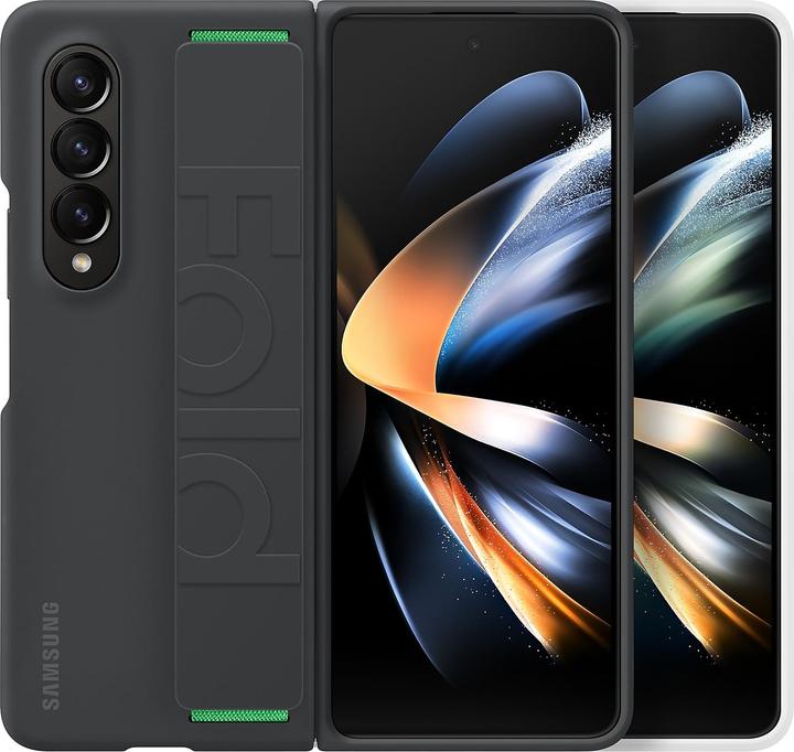 Samsung GF936TBE Silikon-Griffhülle für Galaxy Flip 4, Schwarz (Schwarz) (Samsung Galaxy Z Fold4)