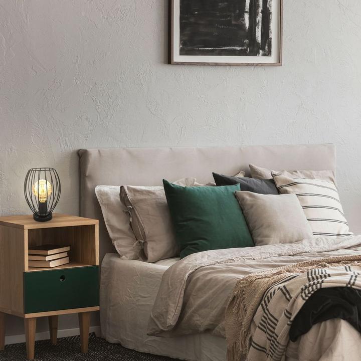 Actual product image B.K.Licht Table lamp, black, 1xE27 max. 60W excl. (E27)