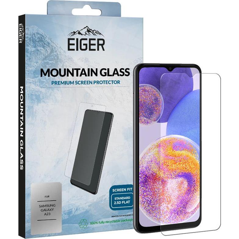 Eiger Mountain Glass (1 Stück, Samsung Galaxy A23 5G), Smartphone Schutzfolie, Transparent