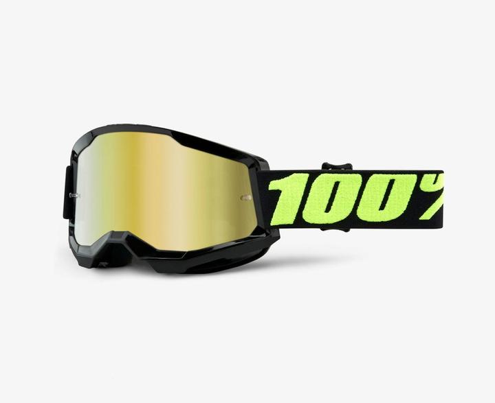 Immagine prodotto 100% Strata 2 Goggle Upsol - Oro a specchio (Oro, Nero, Oro)