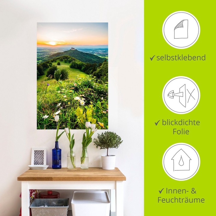 Immagine prodotto Artland Castello di Hohenzollern al tramonto U2NX (20 x 30 cm)