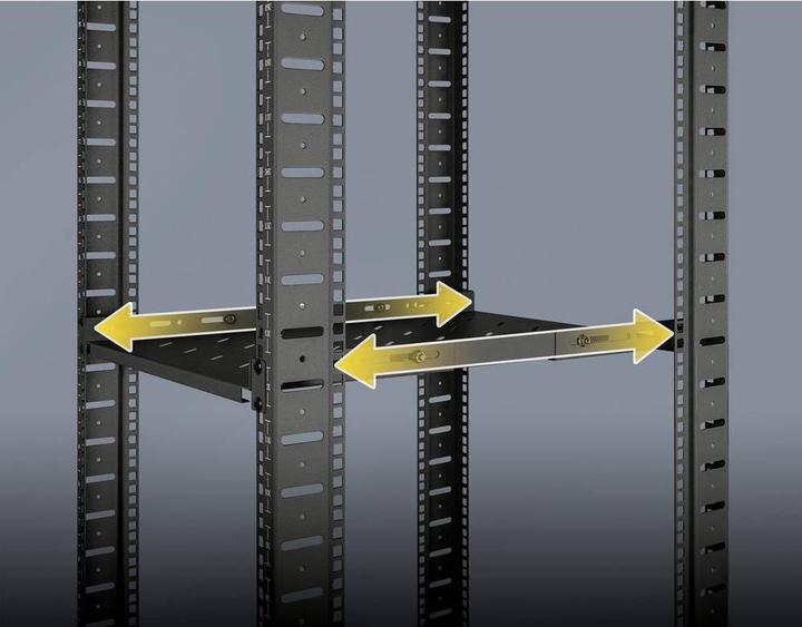 Productafbeelding Intellinet 19" plank variabele rails 550mm diep zwart