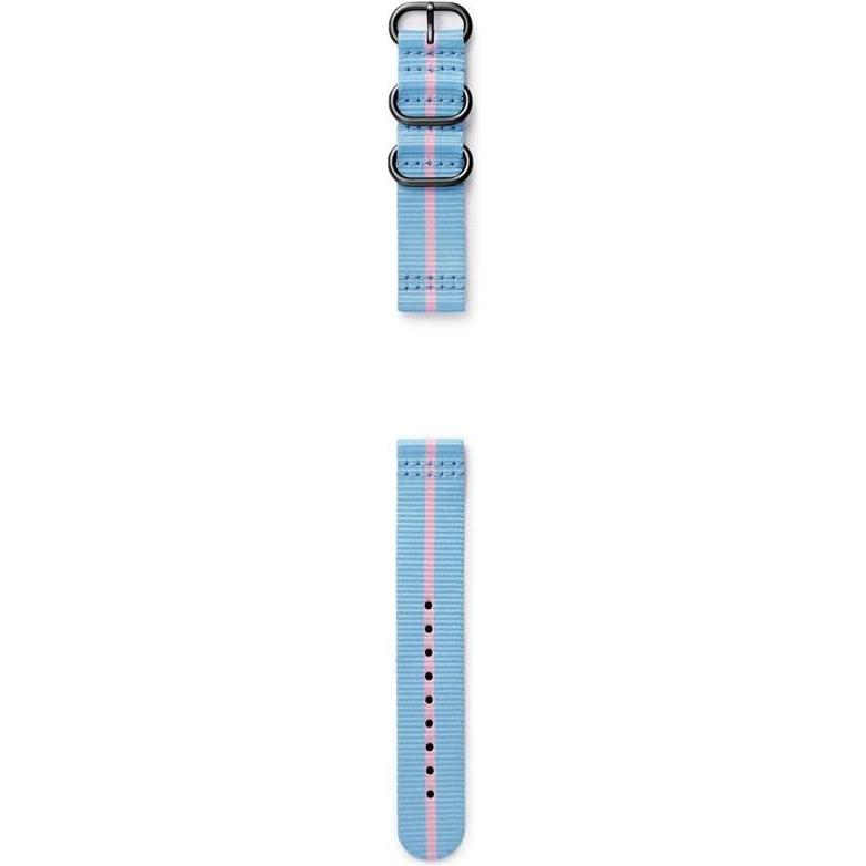 Strap Studio Nato Nylon Strap (20 mm, Nylon, Gear Sport), Uhrenarmband, Blau