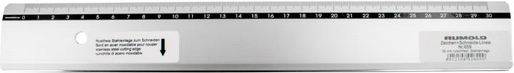 Actual product image Rumold Drawing and cutting ruler (30 cm, Aluminium)