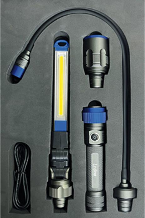 Produktbild Ledino Akku-Inspektionsleuchte Mengede mobile Leuchte, Li-Ionen Akku 3,7 V / 2,2 Ah (140 lm)