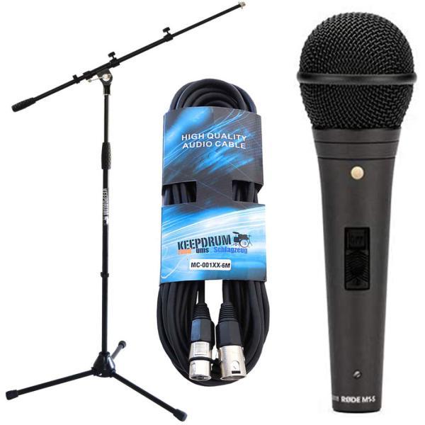 RØDE M1-S Mikrofon mit Mikrofonständer mit Kabel, Mikrofon