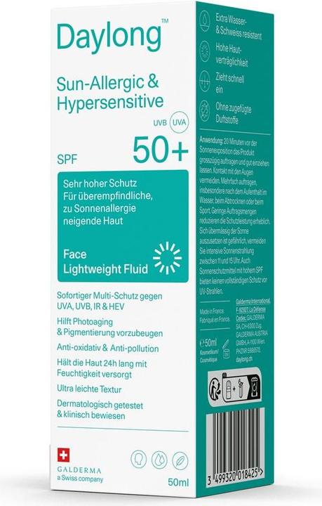 Actual product image Daylong Sun-Allergic & Hypersensitive (Sun cream face, SPF 50+, 50 ml)