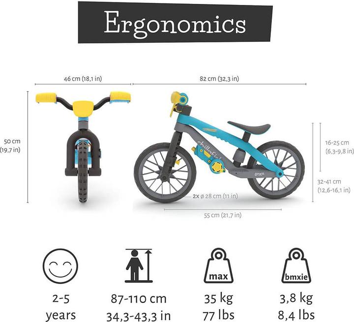 Produktbild Chillafish BMXie - MOTO Sound Balance Bike 12“ ab 2 - 5 Jahre