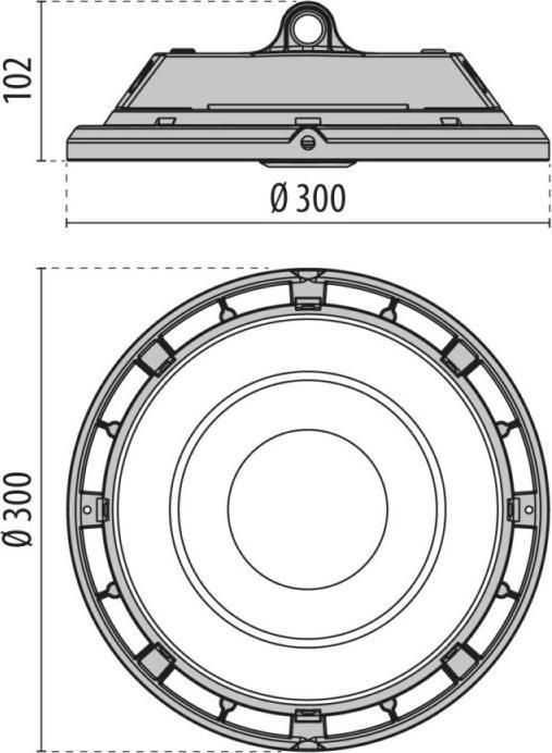 Produktbild PiL LEDHallentiefstrahler IP65 100W 13903lm 4000K 3111274 (4000 lm)