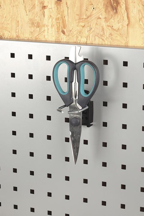 Actual product image wolfcraft 5 perforated wall loop hooks 35x35mm WSS