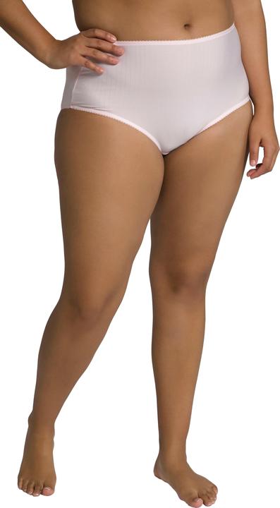 Immagine prodotto Ulla Popken Slip midi a vita alta in confezione doppia con righe sottili (54)