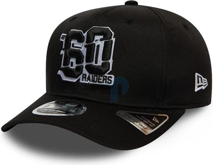 Actual product image New Era NFL - Las Vegas Raiders - Established Number 9Fifty Stretch Snapback Cap Black ML (59)