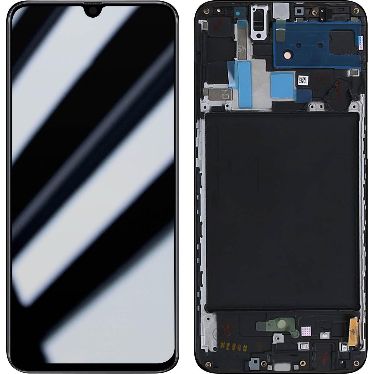 Clappio Ersatzteil Bildschirm + Touchscreen (Inkl. Gehäuse) (Galaxy A70), Mobilgerät Ersatzteile, Schwarz