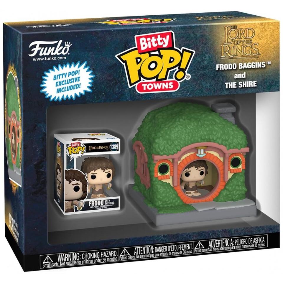 Thumbnail - Funko Herr der Ringe Bitty POP! Town Vinyl Figur Frodo at Shire