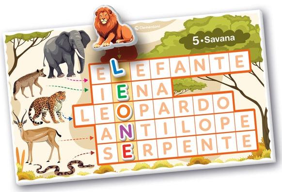 Immagine prodotto Clementoni Sapientino Logic carte illustrate con lettere, cruciverba per bambini, Flashc