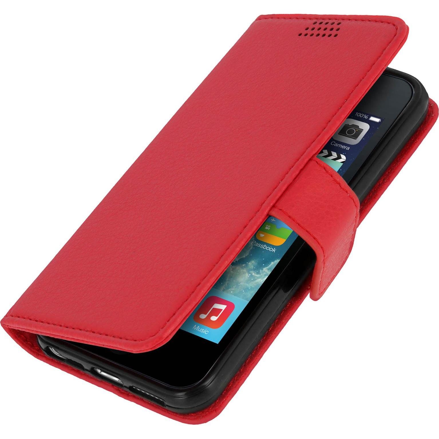 Thumbnail - Avizar Book Series (Apple iPhone SE), Smartphone Hülle, Rot