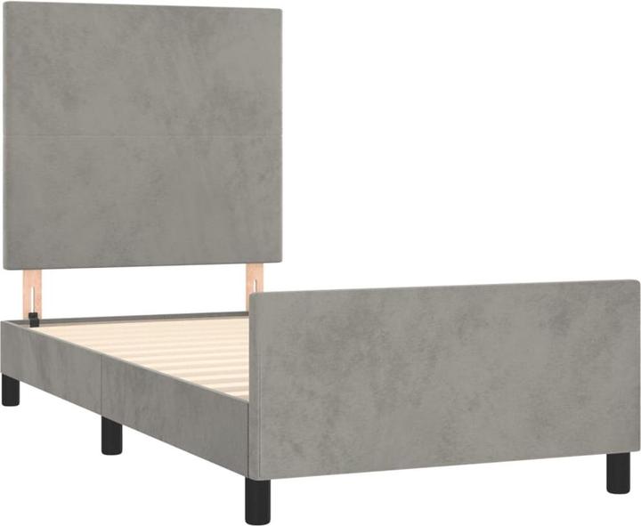 Image du produit vidaXL Bettgestell mit Kopfteil (90 x 190 cm)