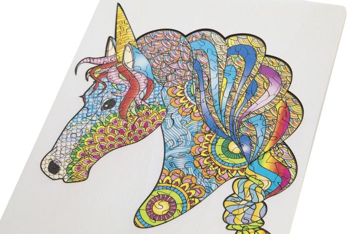 Actual product image Grafix Wooden Puzzle Unicorn Head 137 pieces FSC (137 pieces)