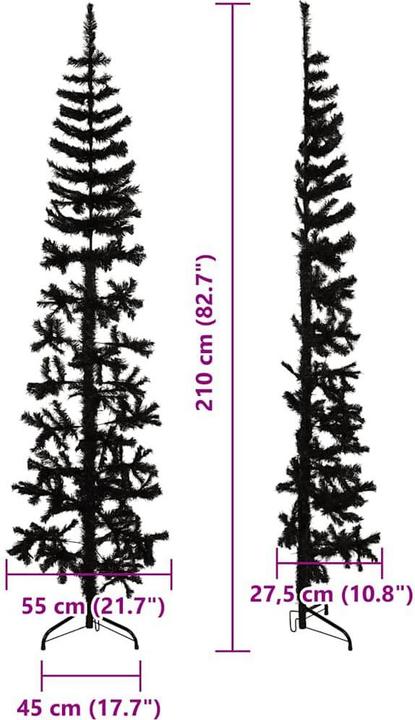 Produktbild vidaXL Künstlicher Halb-Weihnachtsbaum (210 cm)
