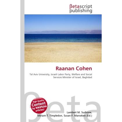 Thumbnail - Raanan Cohen, Sachbücher von Lambert M. Surhone, Miriam T. Timpledon, Susan F. Marseken