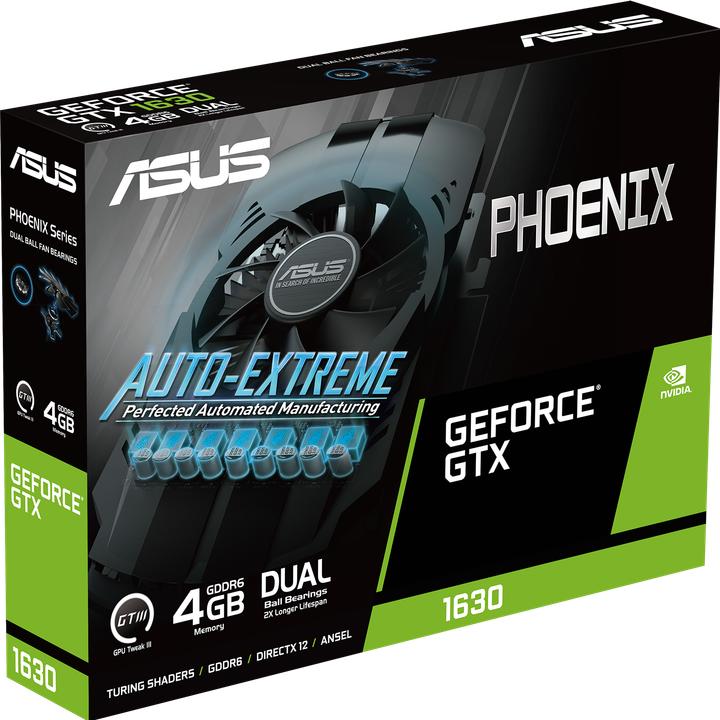 Actual product image ASUS Dual GeForce GTX1630 4GB GDDR6 1xDP 1.4a 1xHDMI 2.0b 1xDVI-D (4 GB)