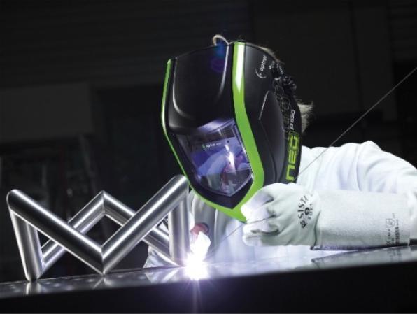 Elmag - Automatik-Kopfschweissschirm - neo p550 grün "Optrel®", DIN 4/9-13 (1007.011)