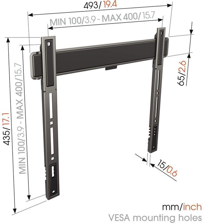 Actual product image Vogels TVM 5405 (Wall, 77", 75 kg)