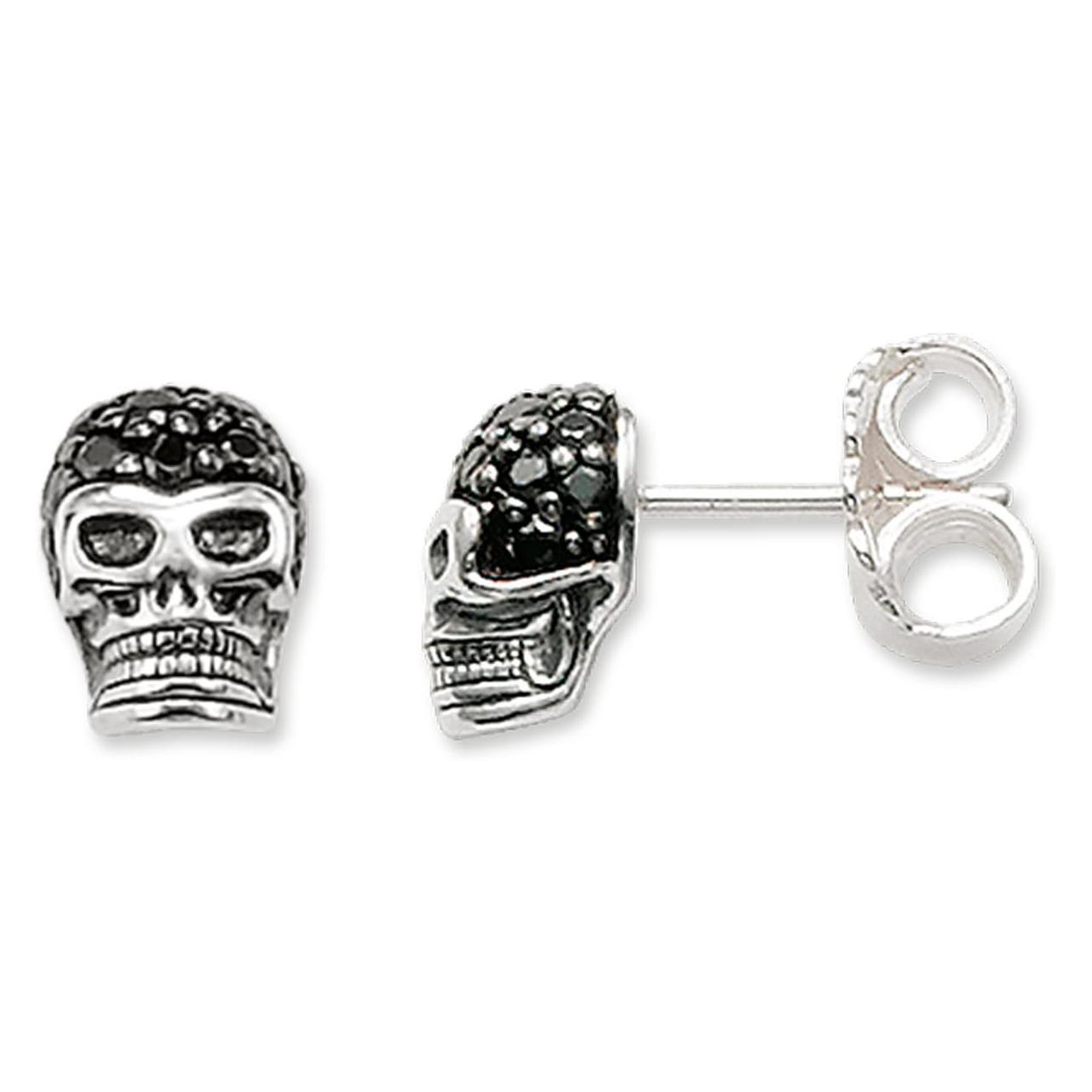 Thomas Sabo, Oorbellen, Oorsteker Schedel, (925 Zilver)