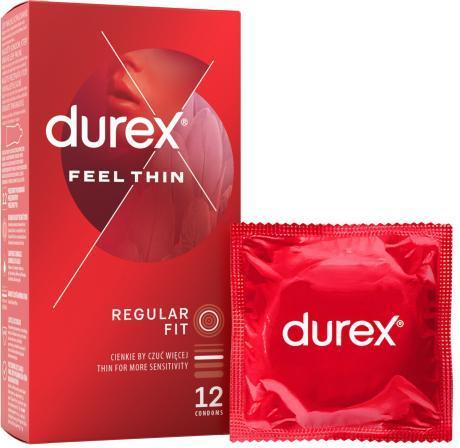 Actual product image Durex Feel Thin Classic Latex Condoms 12Pcs (12 pcs.)