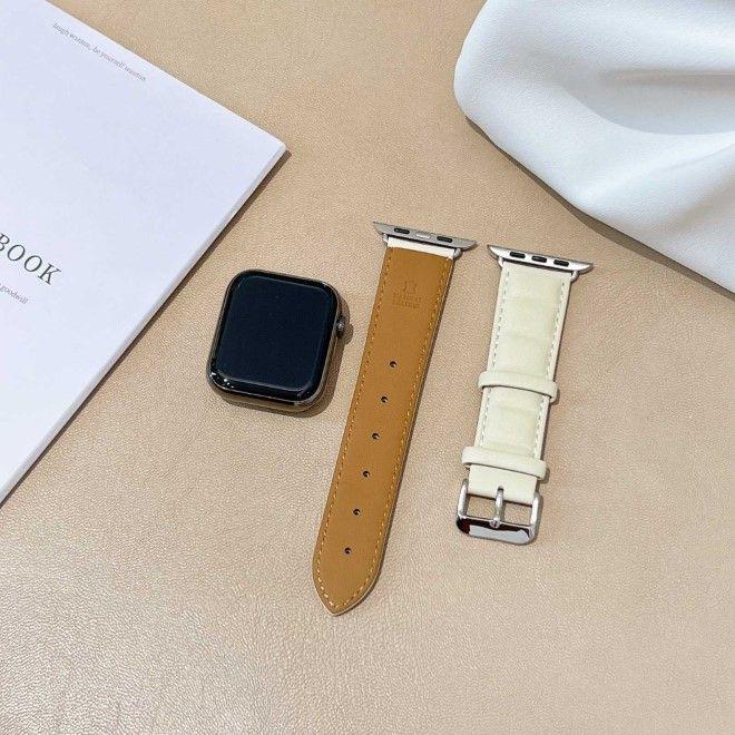 Actual product image MU Classic Genuine Series genuine leather strap (38 mm, 40 mm, 41 mm, 42 mm, Genuine leather)