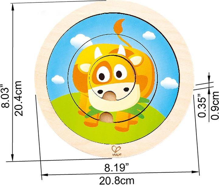 Produktbild Hape Tierringpuzzle