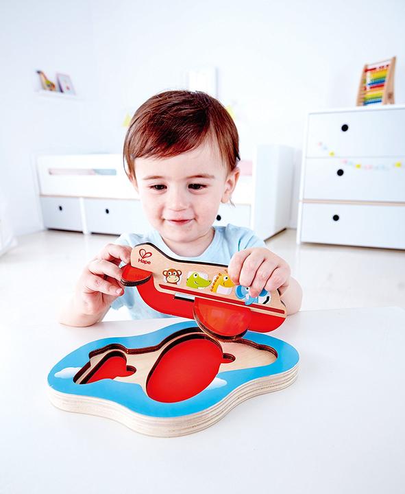 Actual product image Hape 3D airplane puzzle (4 pieces)