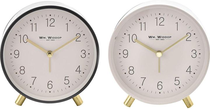 Produktbild Hometime Wecker Metallfüsse mit Licht & Schlummerfunktion Grau