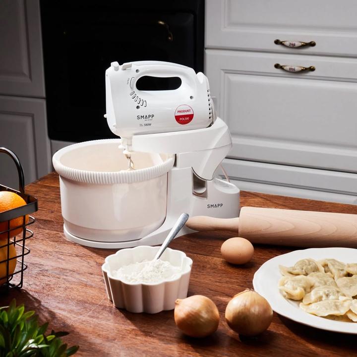 Produktbild Smapp Handmixer Mixer mit Schüssel 451.66 2 Schüsseln weiss Sicher einkaufen mit Lieferung nach Hause (580 W)